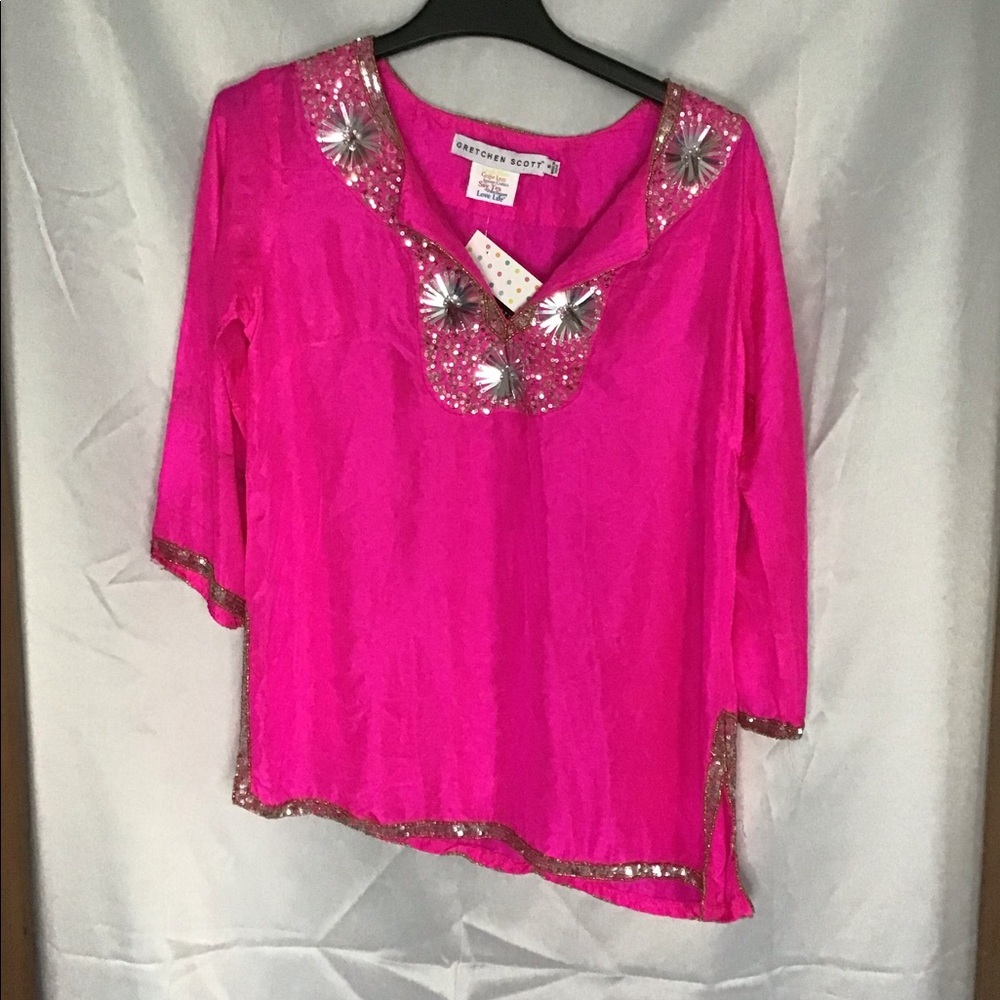 Gretchen Scott silk tunic NWT
